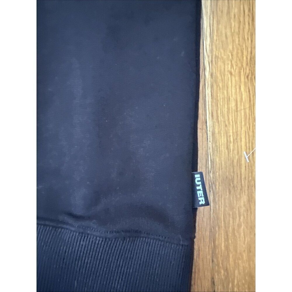 Iuter Made In Italy Men's Hoodie Black Dino Park Size S - Picture 4 of 7